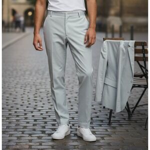 Mode of One Mens Slim Fit Suit Pants in Iced Mint Size 36  new